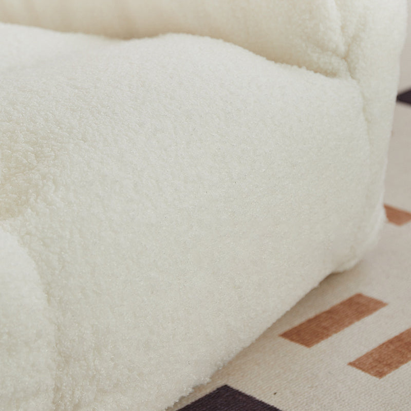 Kids Cute-Ear Lambswool Fabric EPS Sofa with Storage Pocket