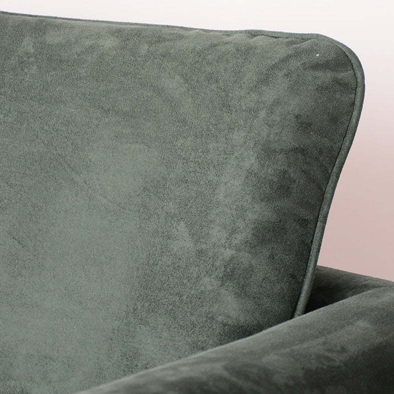 Scandinavian M-Shape Velvet Wood Accent Chair