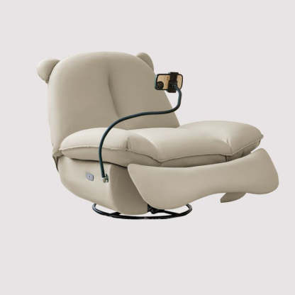 Nordic Bear Leather Dutch Fleece Rocking Chair