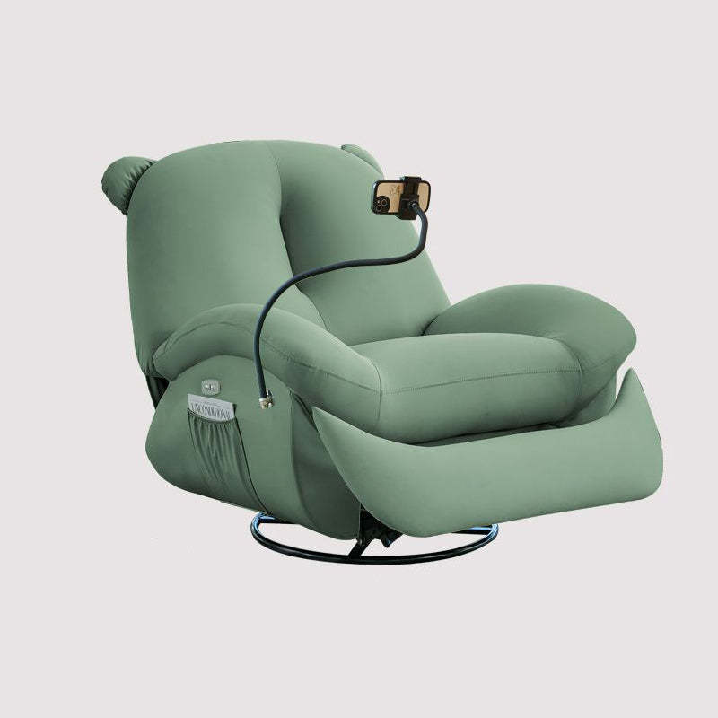 Nordic Bear Leather Dutch Fleece Rocking Chair