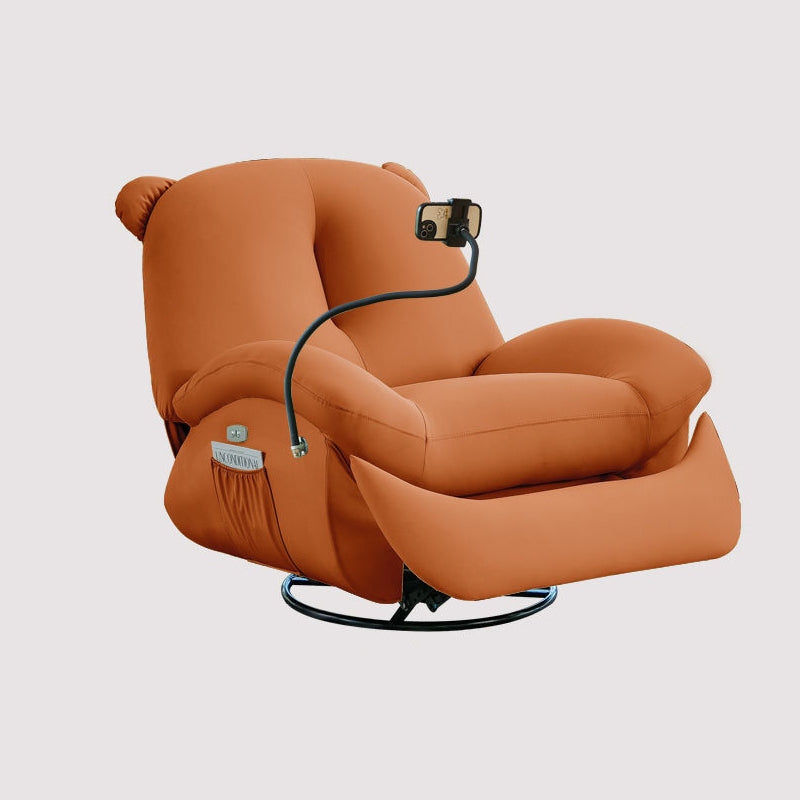 Nordic Bear Leather Dutch Fleece Rocking Chair