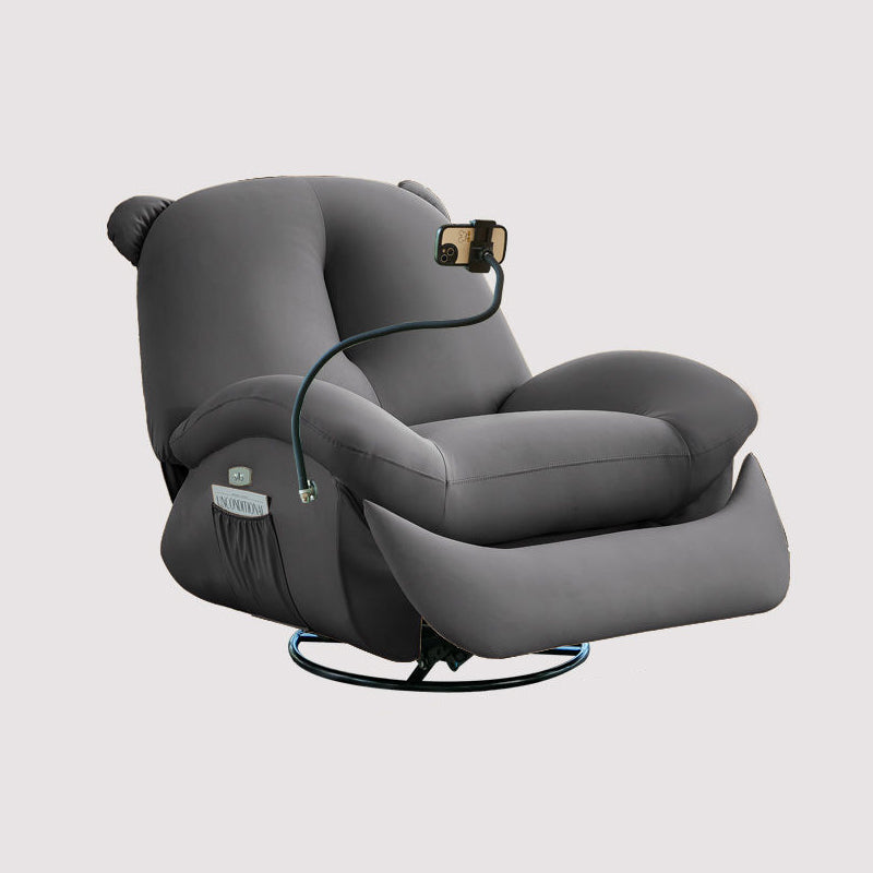 Nordic Bear Leather Dutch Fleece Rocking Chair