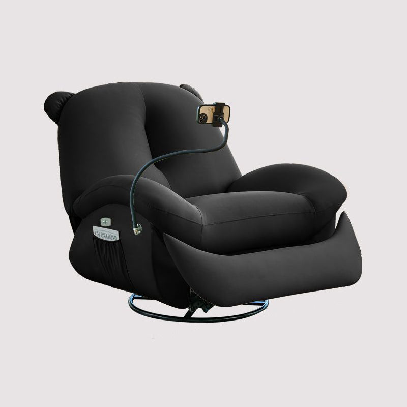 Nordic Bear Leather Dutch Fleece Rocking Chair