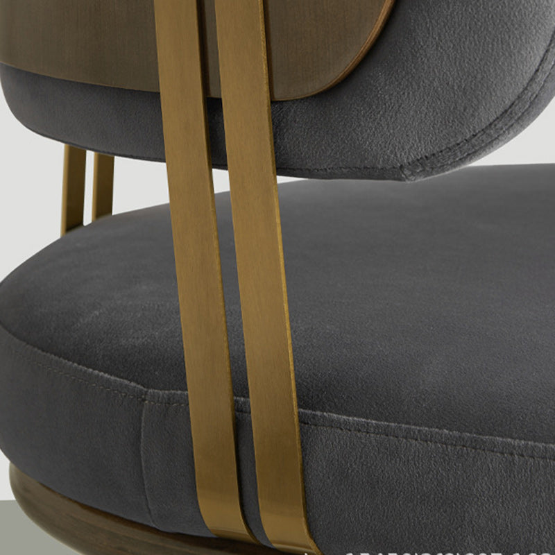 Scandinavian Flannel Ash Elliptical Dining Chair