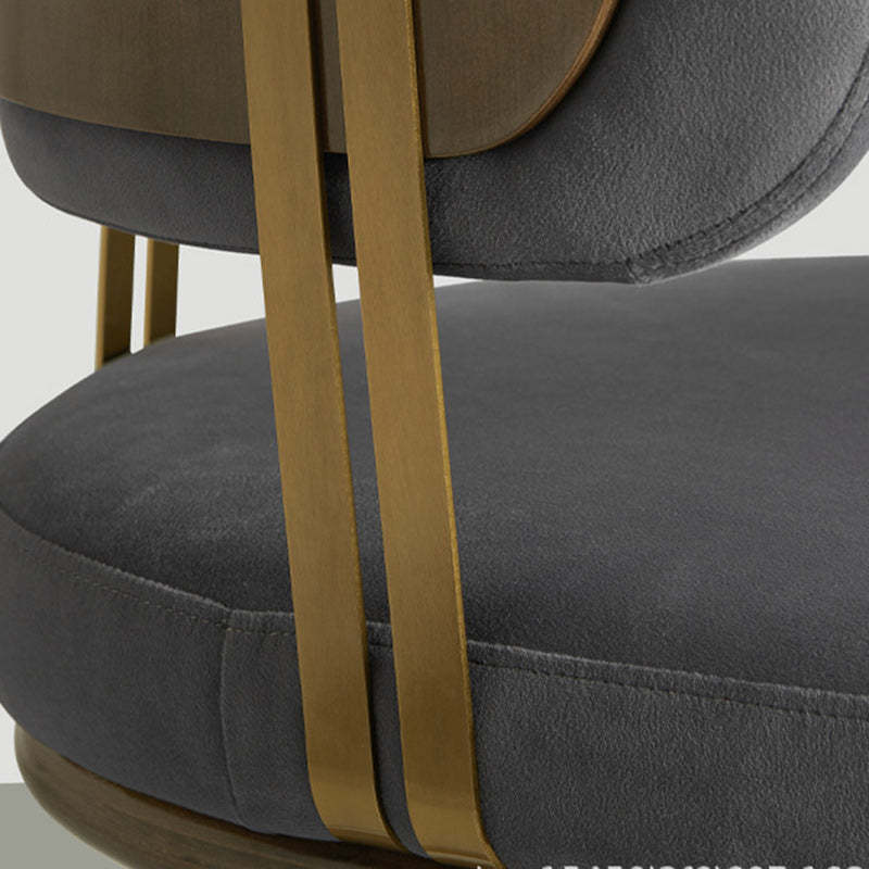 Scandinavian Flannel Ash Elliptical Dining Chair