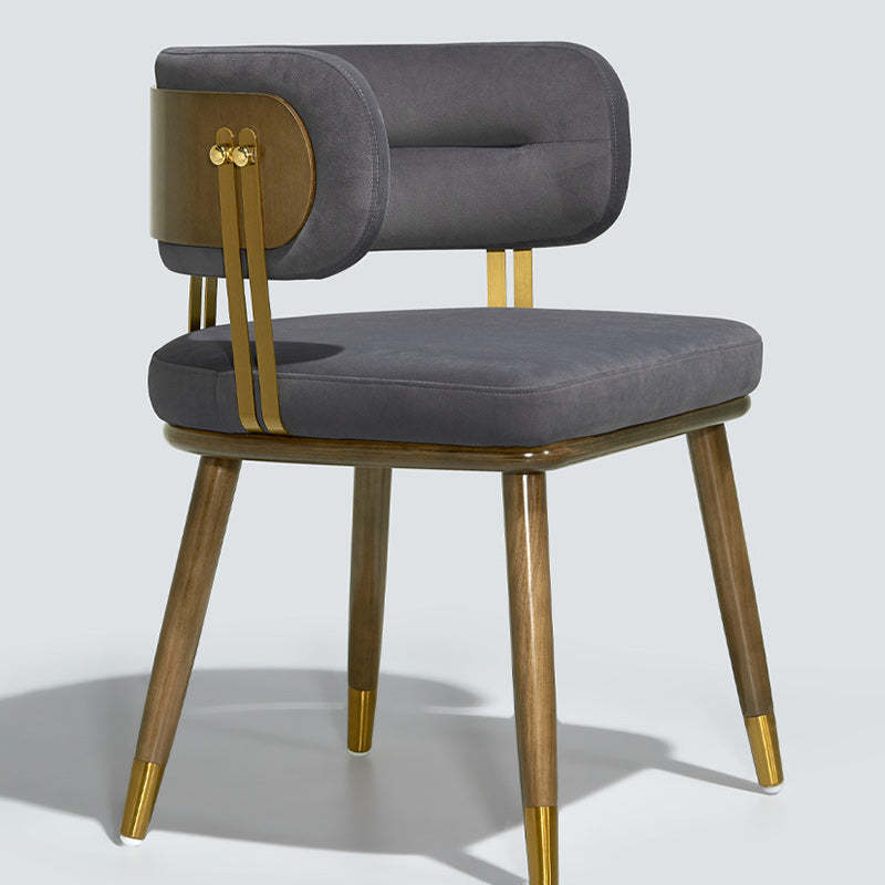 Scandinavian Flannel Ash Elliptical Dining Chair