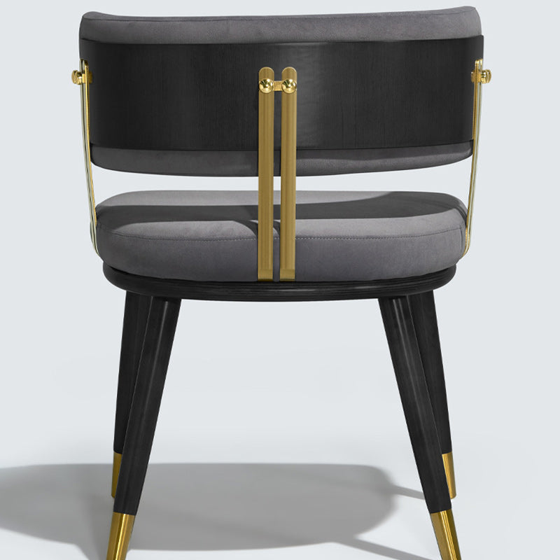 Scandinavian Flannel Ash Elliptical Dining Chair
