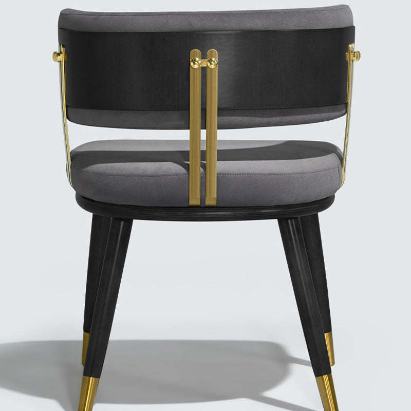 Scandinavian Flannel Ash Elliptical Dining Chair