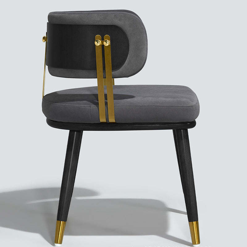 Scandinavian Flannel Ash Elliptical Dining Chair
