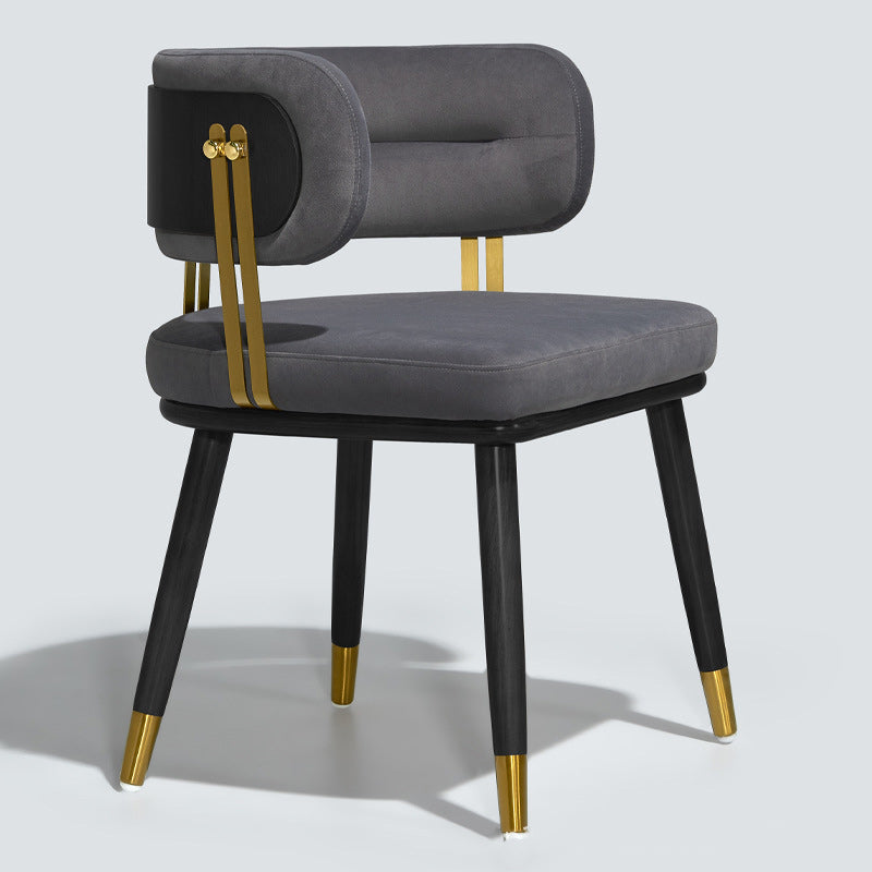 Scandinavian Flannel Ash Elliptical Dining Chair