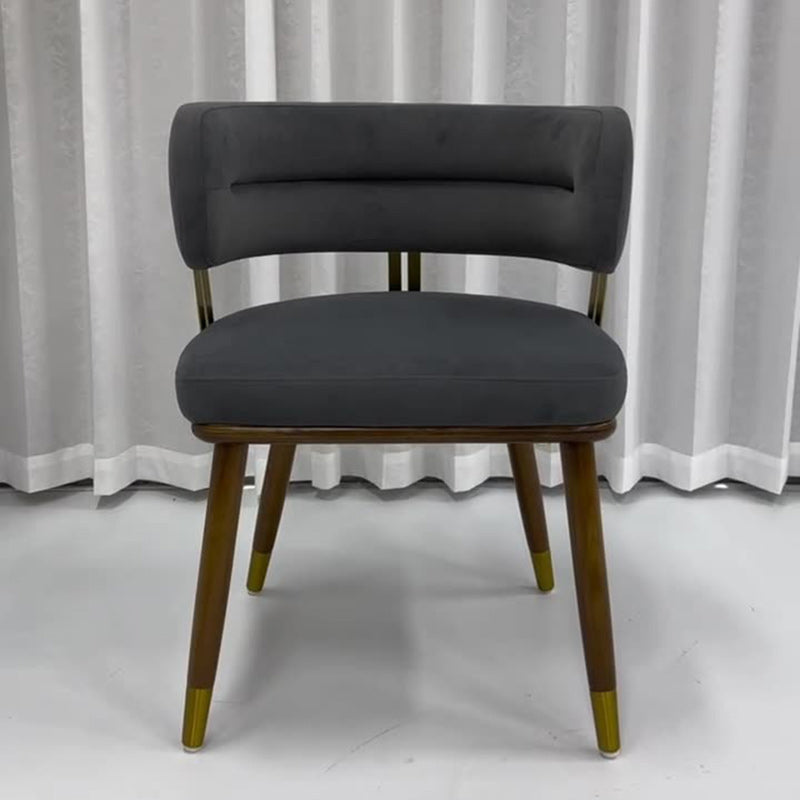 Scandinavian Flannel Ash Elliptical Dining Chair
