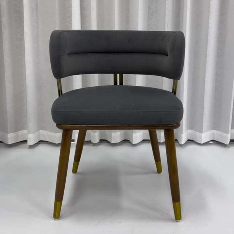 Scandinavian Flannel Ash Elliptical Dining Chair