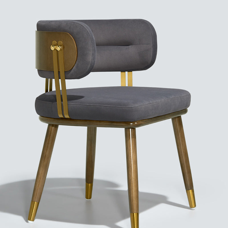 Scandinavian Flannel Ash Elliptical Dining Chair