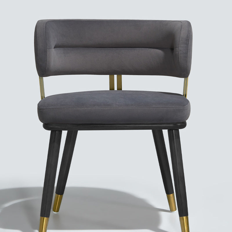 Scandinavian Flannel Ash Elliptical Dining Chair