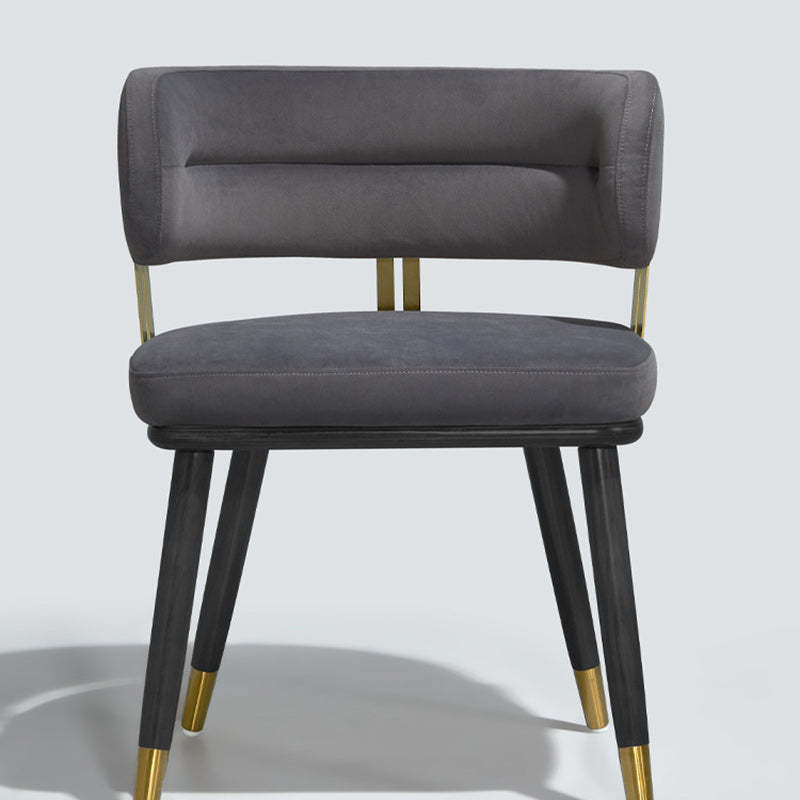 Scandinavian Flannel Ash Elliptical Dining Chair