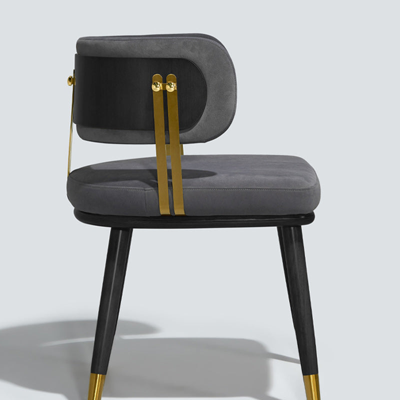 Scandinavian Flannel Ash Elliptical Dining Chair