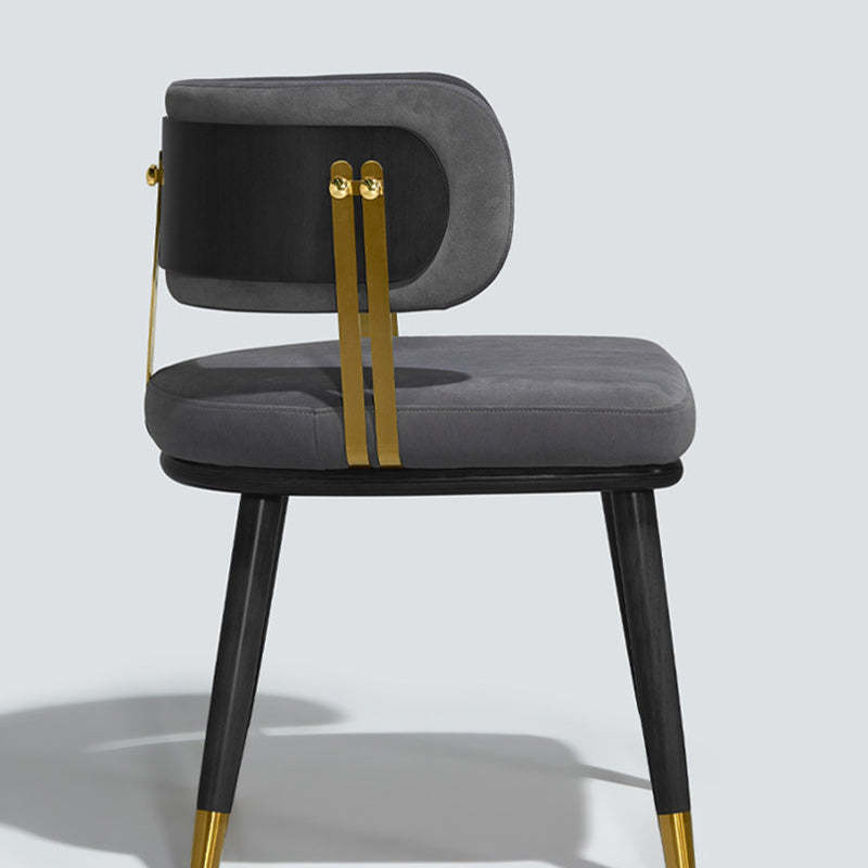 Nordic flannel ash gray dining chairs & benches, Lighom