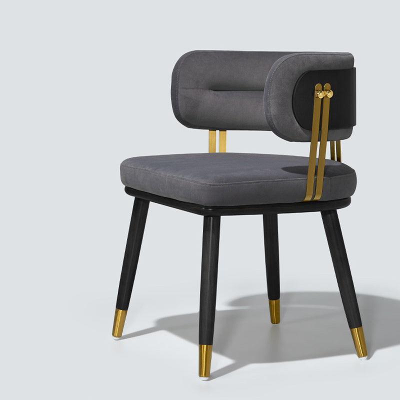 Scandinavian Flannel Ash Elliptical Dining Chair