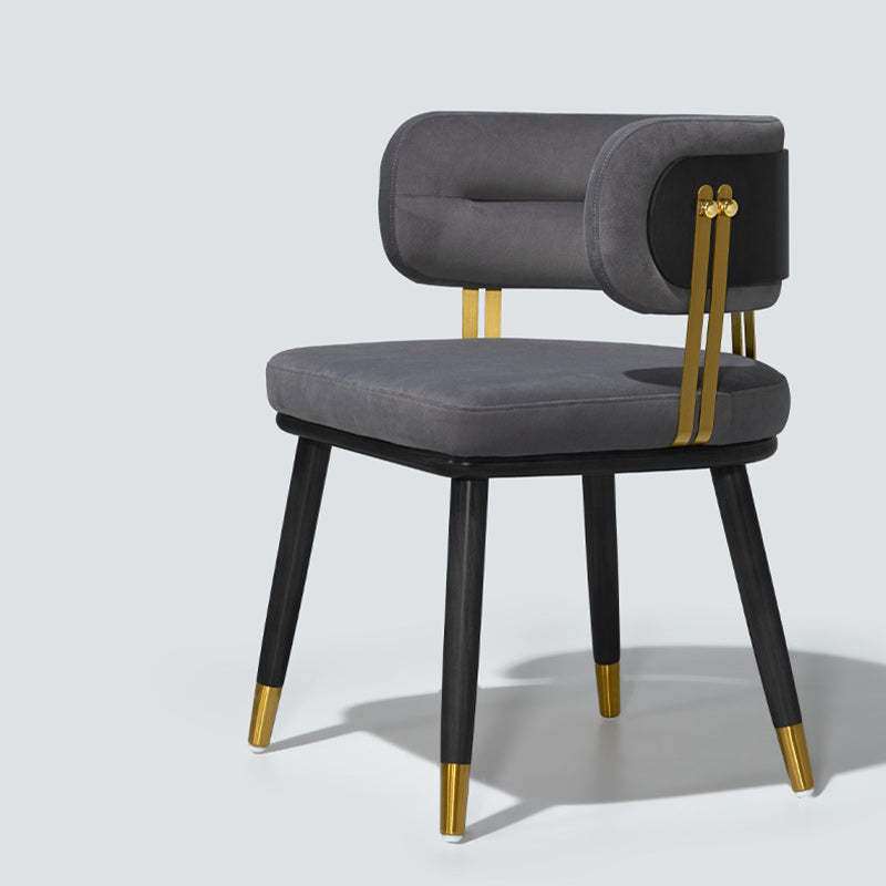 Scandinavian Flannel Ash Elliptical Dining Chair
