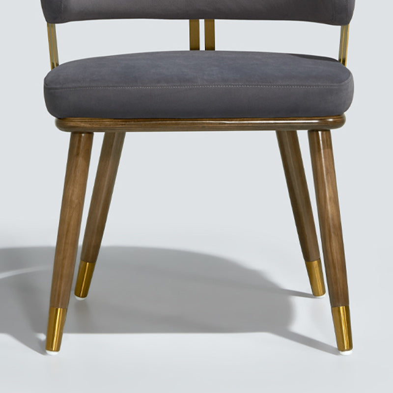 Scandinavian Flannel Ash Elliptical Dining Chair