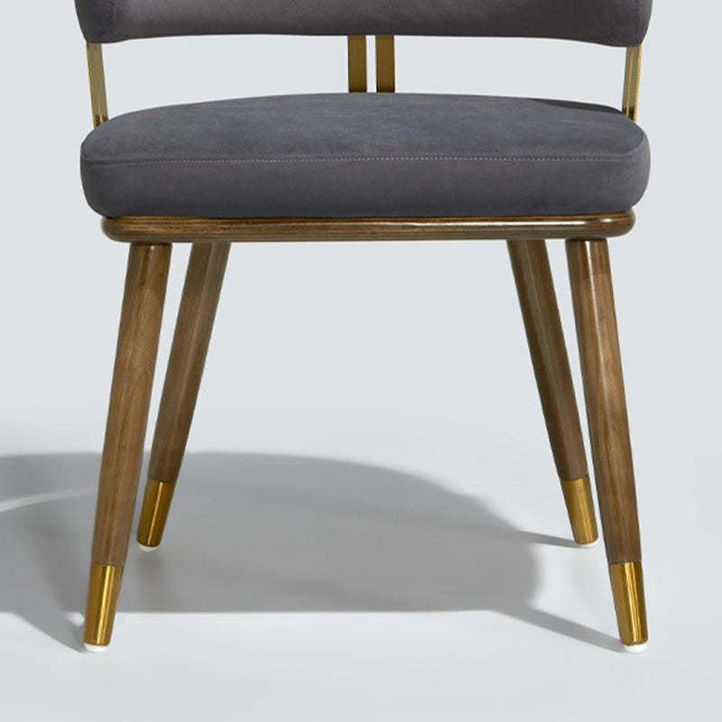 Scandinavian Flannel Ash Elliptical Dining Chair