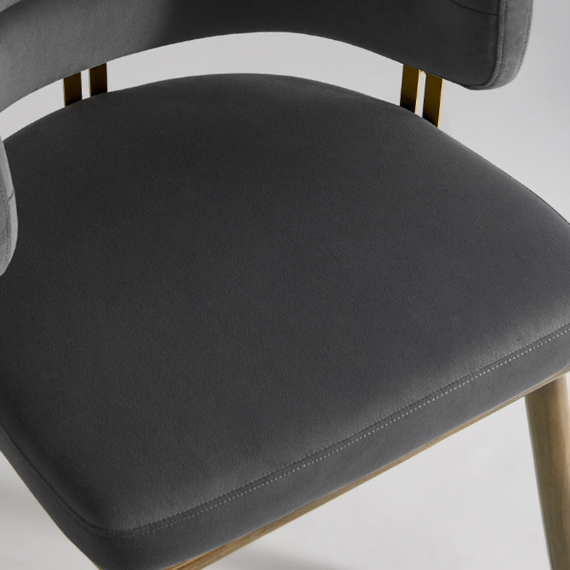 Scandinavian Flannel Ash Elliptical Dining Chair