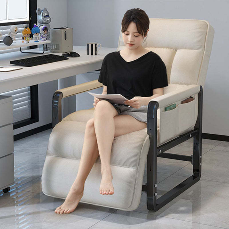Modern Fabric Metal Foldable Accent Chair