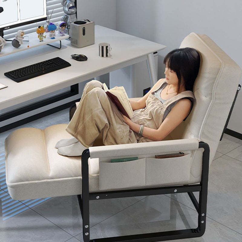 Modern Fabric Metal Foldable Accent Chair
