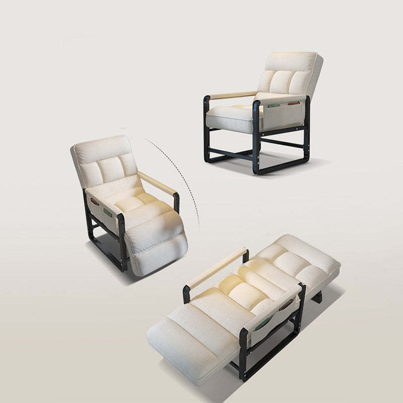 Modern Fabric Metal Foldable Accent Chair