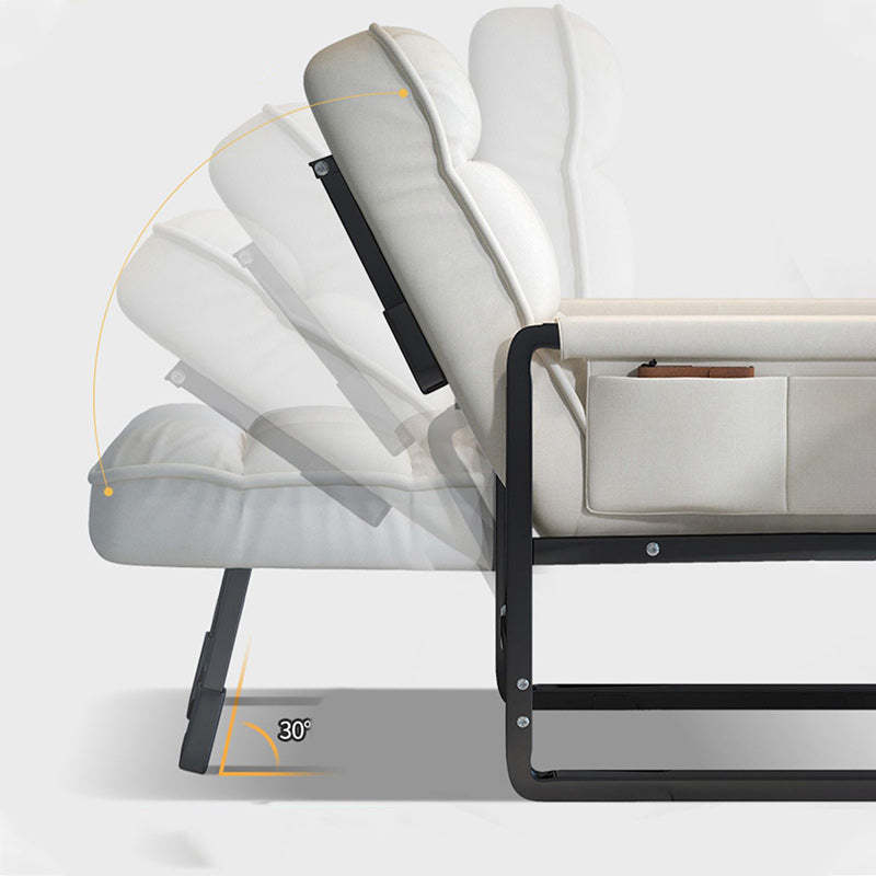Modern Fabric Metal Foldable Accent Chair