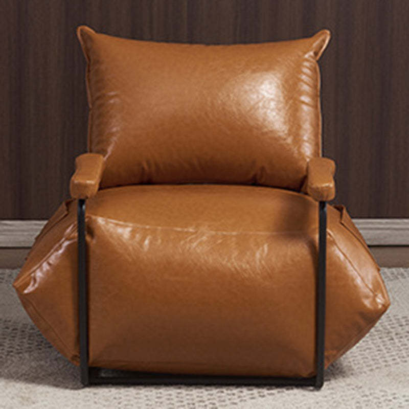 Retro Leather Steel EPP Accent Chair