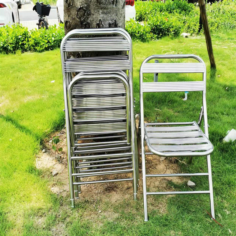 Industrial Steel Foldable Outdoor Dining Chair