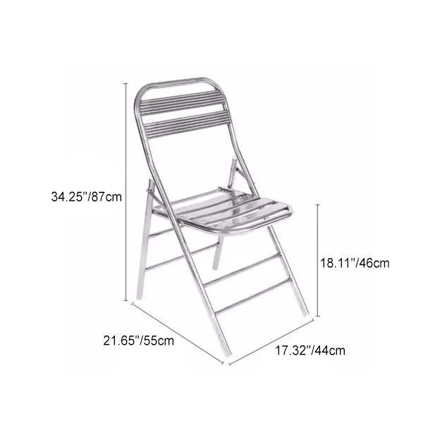 Industrial Steel Foldable Outdoor Dining Chair