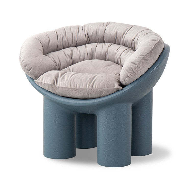 Scandinavian Elephant Leg Accent Chair — With Cushion / Pink