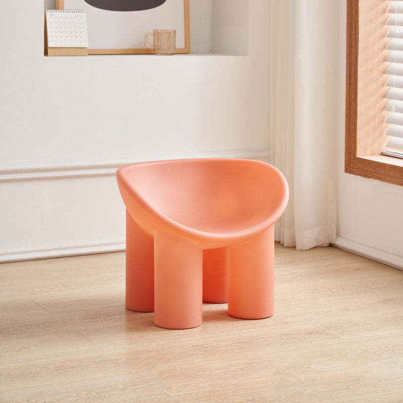 Scandinavian Elephant Leg Accent Chair — Without Cushion / Black