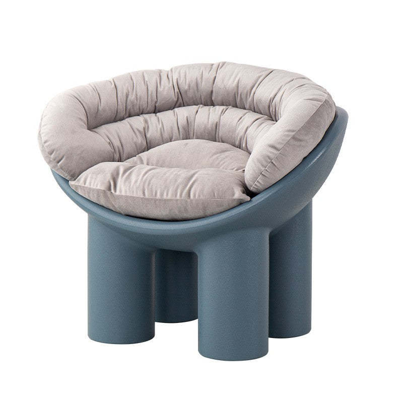 Scandinavian Elephant Leg Accent Chair — Without Cushion / Pink