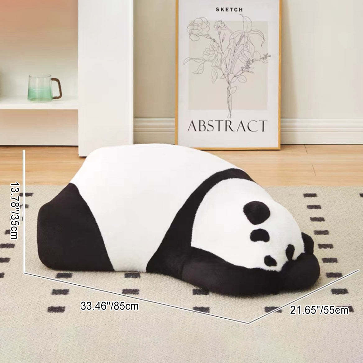 Nordic Kids Panda Velvet Sofa