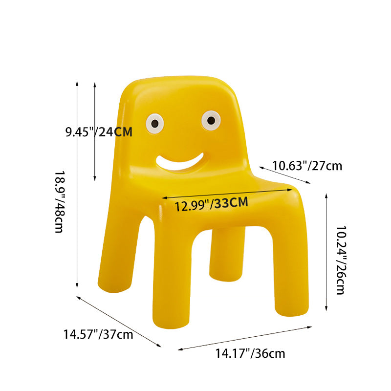 Scandinavian Kids Smile Low Chair — Yellow