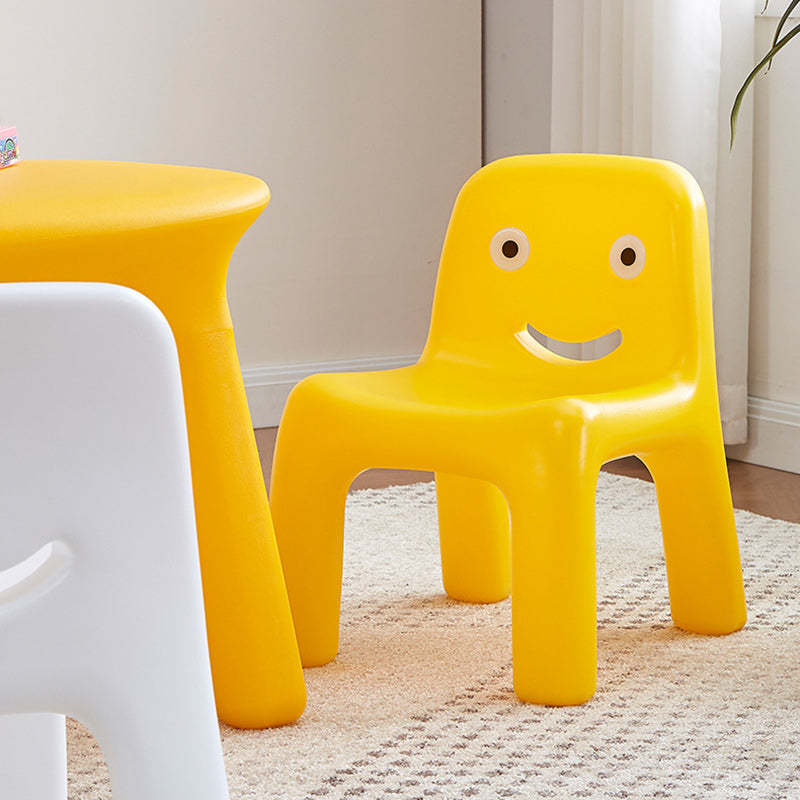 Scandinavian Kids Smile Low Chair — Orange