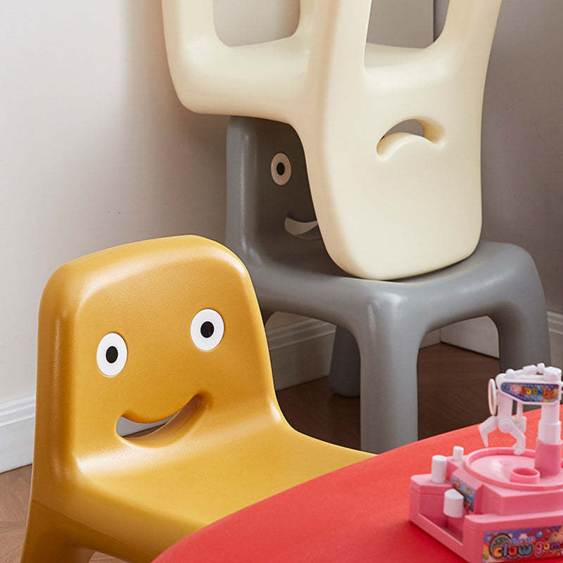 Scandinavian Kids Smile Low Chair — White