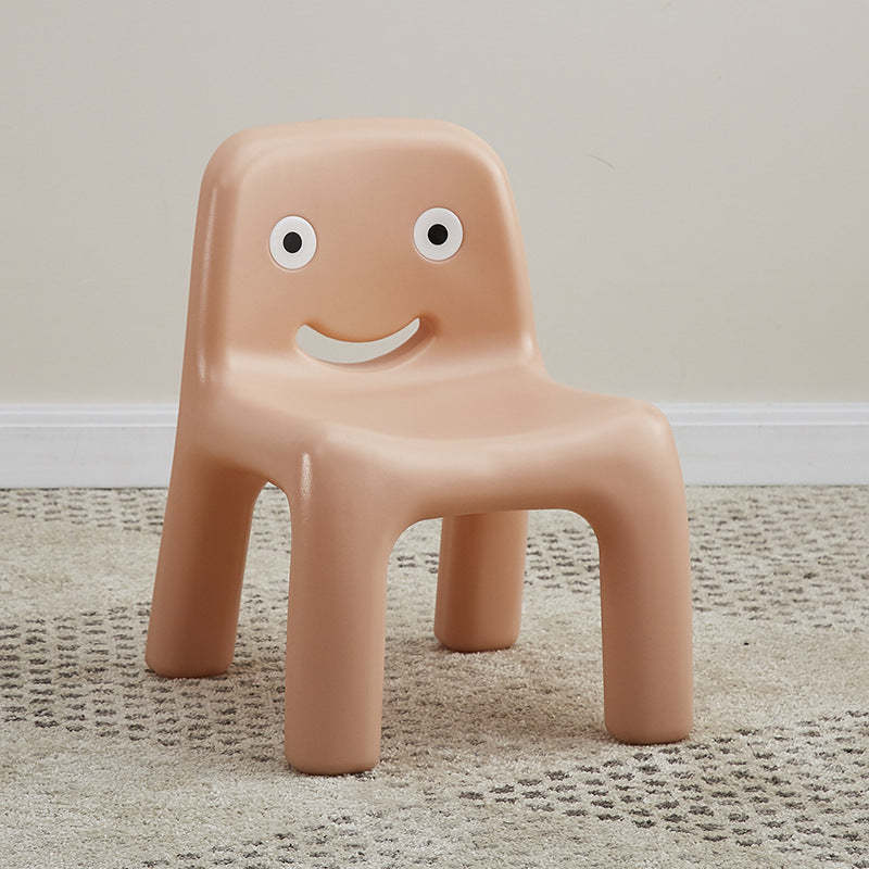 Scandinavian Kids Smile Low Chair — Brown Red