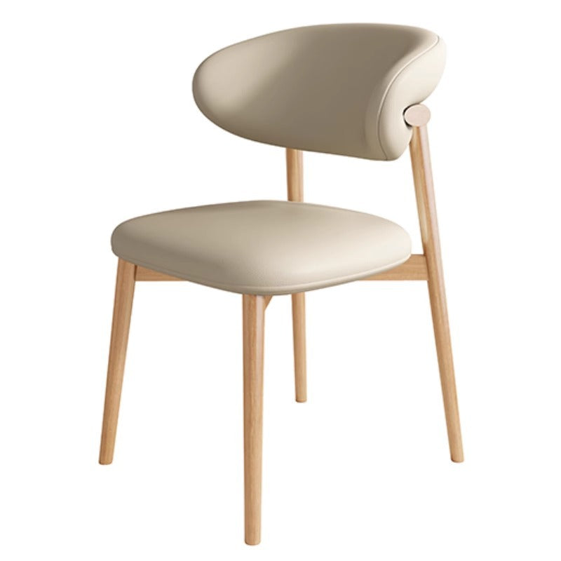 Scandinavian Iron Leather Dining Chair