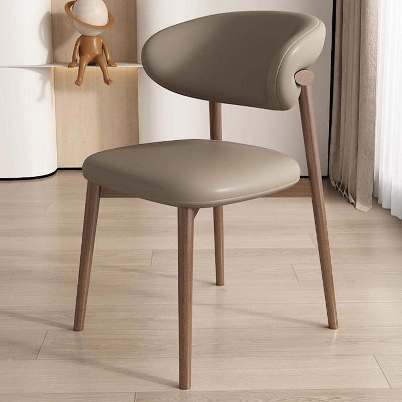 Scandinavian Iron Leather Dining Chair