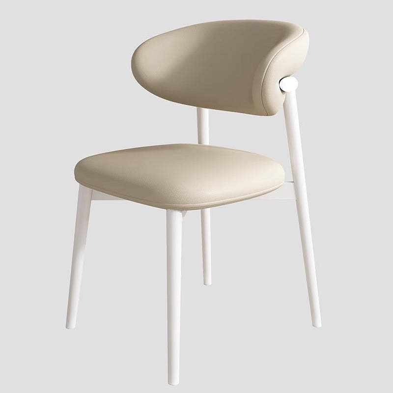 Scandinavian Iron Leather Dining Chair