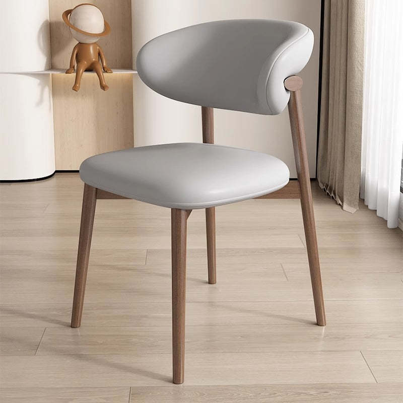 Scandinavian Iron Leather Dining Chair