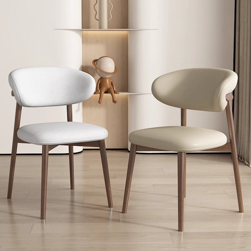 Scandinavian Iron Leather Dining Chair