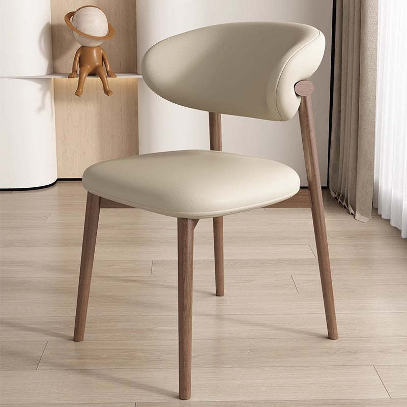 Lighom nordic gray dining chairs & benches in leather iron wood