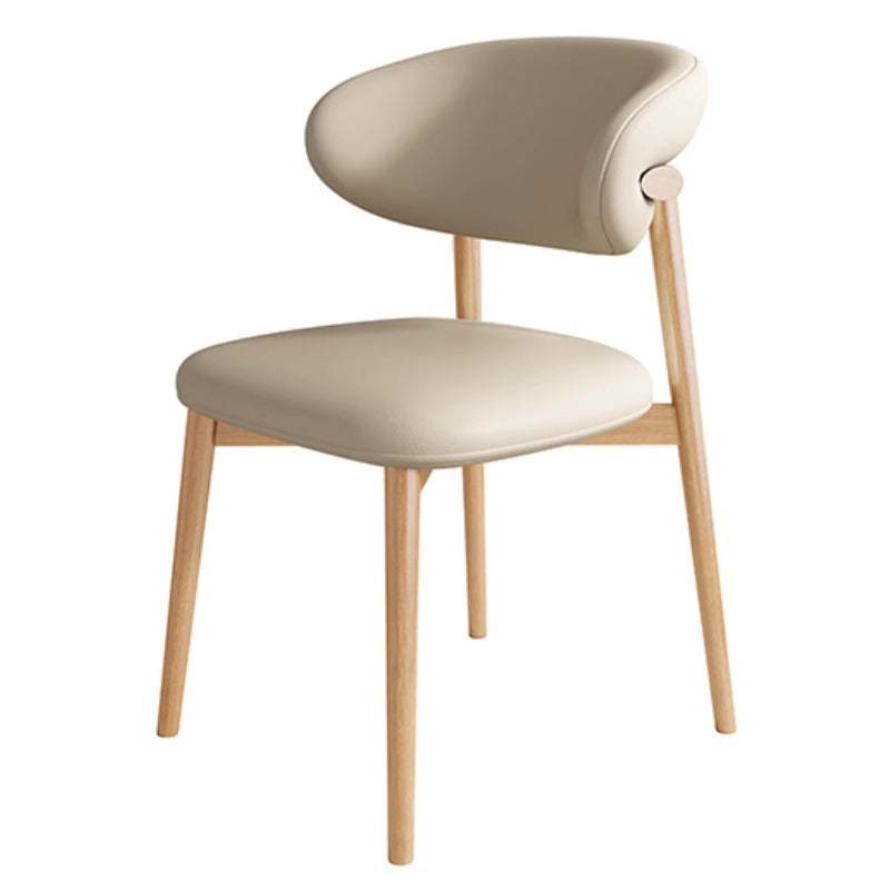 Scandinavian Iron Leather Dining Chair