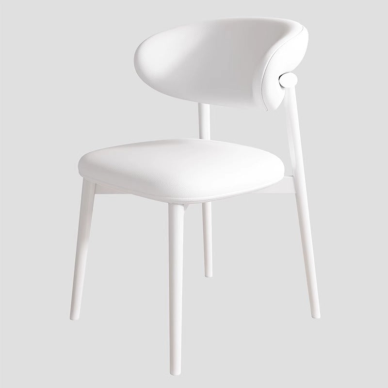 Scandinavian Iron Leather Dining Chair