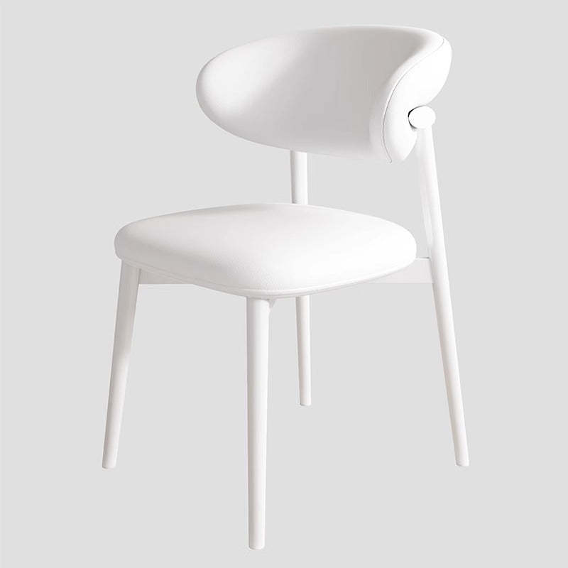 Scandinavian Iron Leather Dining Chair